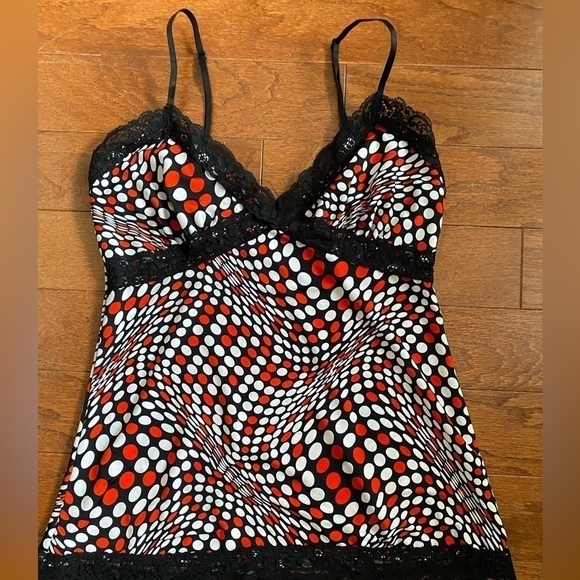 Satre L.A. Other - Red and Black lingerie Lacey tank
